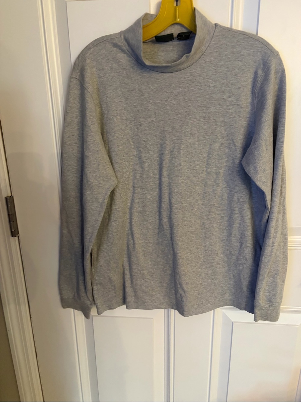 Woman’s light Gray Mock Neck Sweater